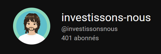 Hey !🎉 

On vient d’atteindre les 400 abonnés sur YouTube🎊  Merci énormément à tous ! 
Objectif 500 avant 2023 donc je compte sur vous !😁👇
youtube.com/c/investissons…

Il y aura peut-être une surprise🎁🤫

À dimanche pour une nouvelle vidéo !

#MultiversX #ElrondCommunity #ELROND