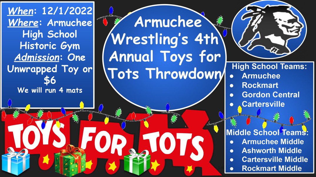 Tonight @ 530! Our 4th annual Toys for Tots Throwdown. We hope everyone can Bring a toy and support our boys! 🎅🏼 🧸 💙💪🏼