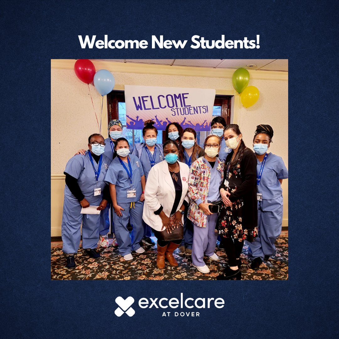 ExcelCareDover's tweet photo. ExcelCare at Dover Welcomes Ace Healthcare Training Institute Nursing Assistant Students! We are excited to have them start with us and truly excel- welcome aboard! #welcome #acehealthcaretraininginstitute #ExcelCareDover https://t.co/LjJMgMu1ft