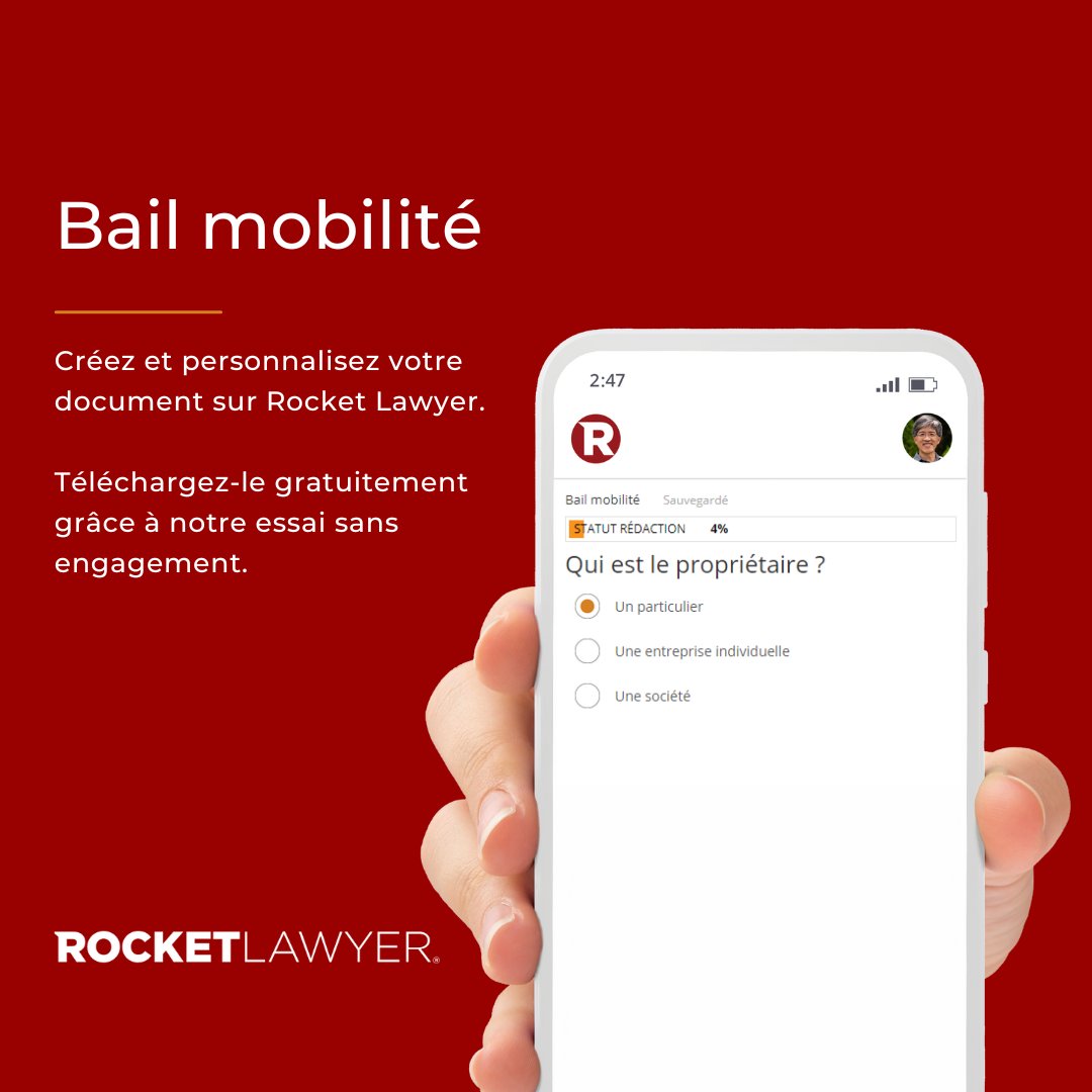 Vous souhaitez louer votre logement à des professionnels en déplacement ou à des étudiants ? 🧳✈️
Le bail mobilité est plus flexible qu’un bail meublé classique et vous permet de louer votre bien pour 1 à 10 mois.
Créez et signez un bail mobilité 👉 bit.ly/3Hc9Taj