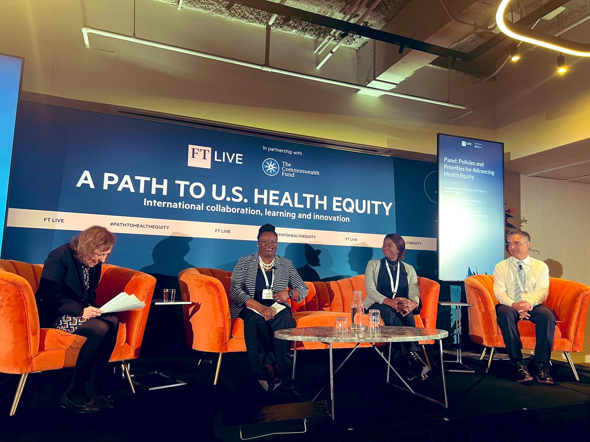 Policies and priorities for advancing health equity next at @FinancialTimes @ftlive, “There were a lot of definitions for health equity and we had to find common ground” - Dr. LaShawn McIver, Director, @CMSGov Office of Minority Health #PathtoHealthEquity