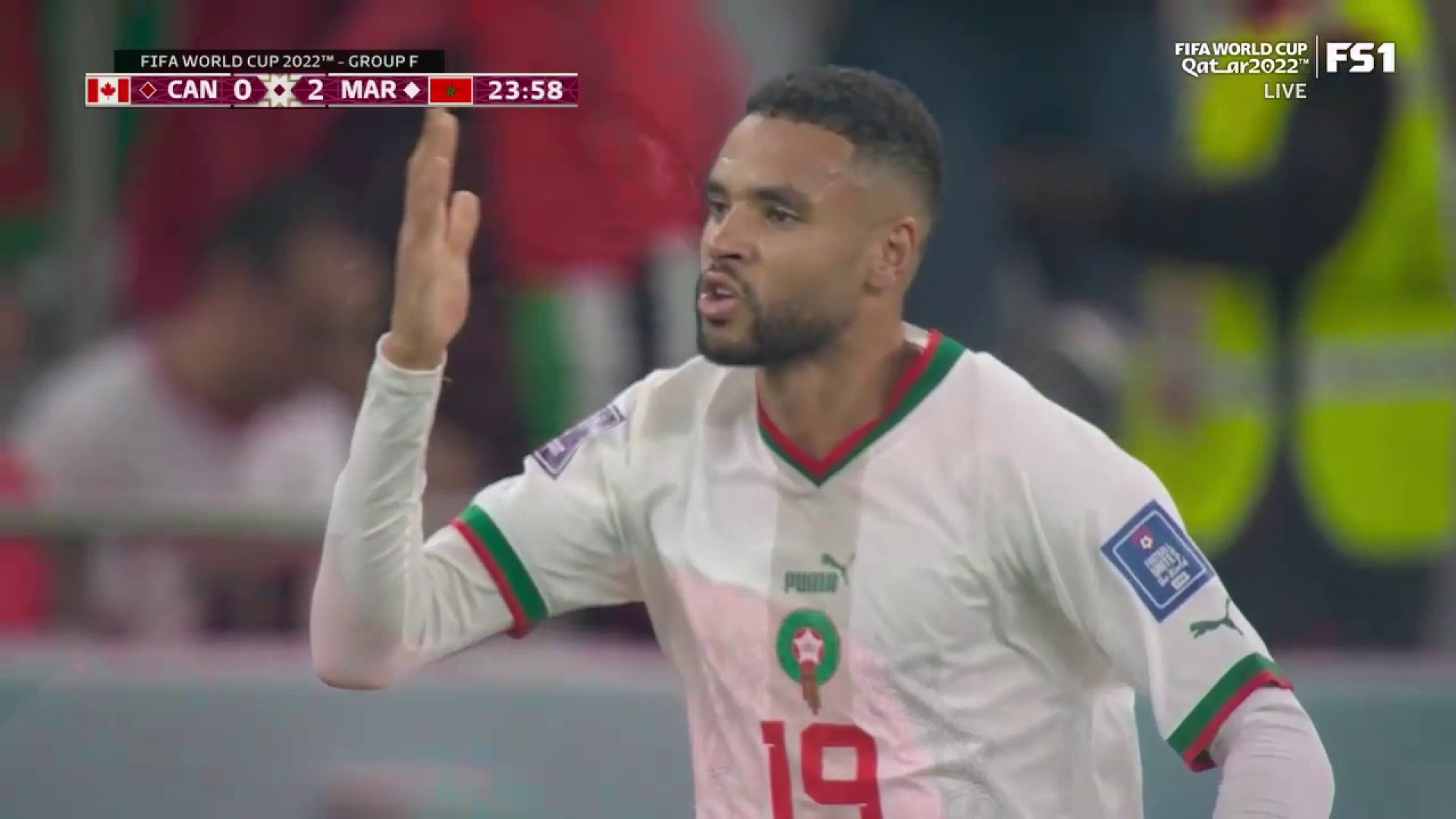 What a run by En-Nesyri for Morocco's second goal of the day  🇲🇦”