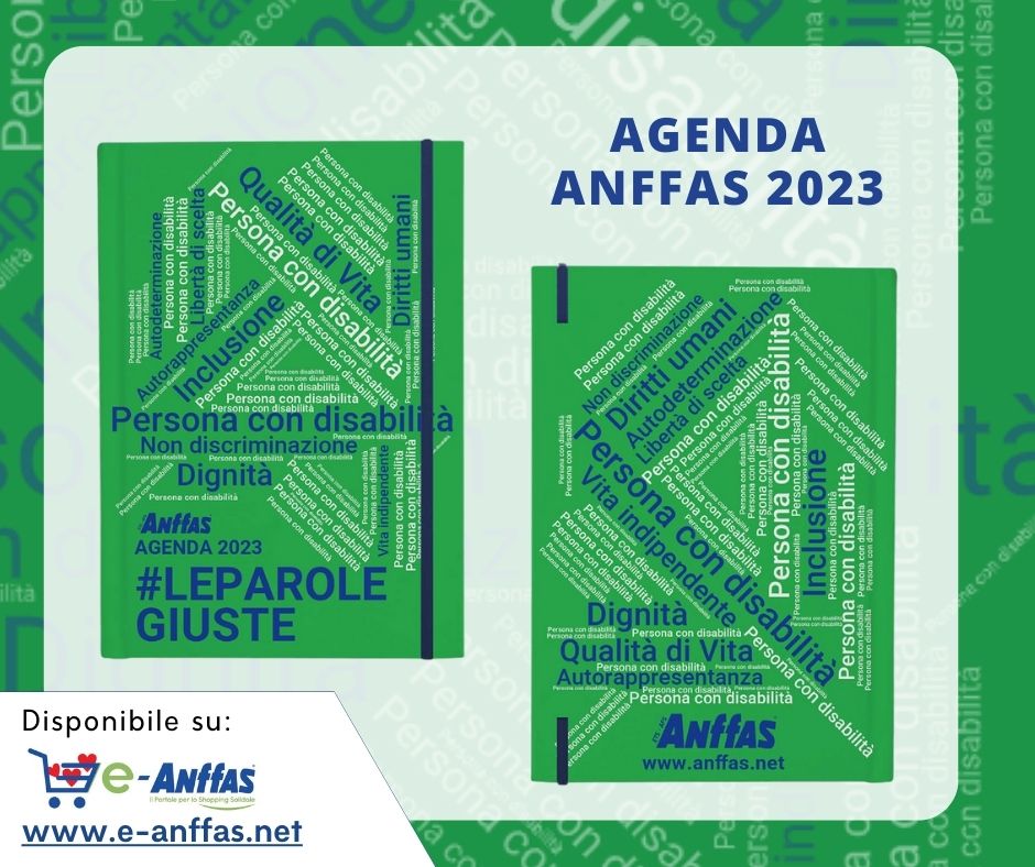 ‼️ È disponibile l'Agenda Associativa #Anffas che per il 2023 ha come tema “#LeParoleGiuste”.

🛒 Prenota subito la tua copia 👉 e-anffas.net/anffas-onlus-n…

ℹ️ Per maggiori informazioni 👉anffas.net/it/news/17385/…