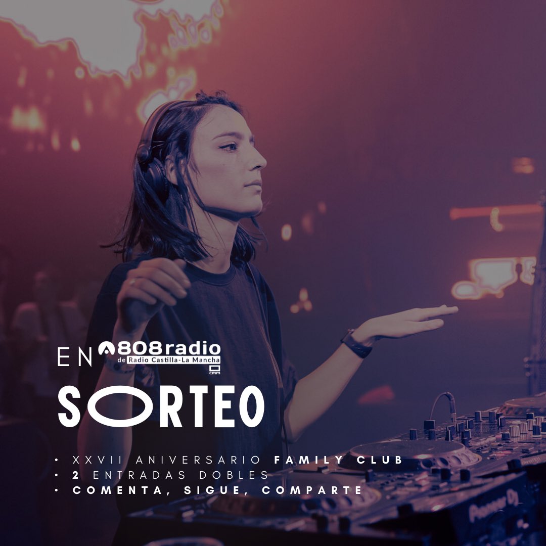 808_Radio's tweet photo. Estamos sorteando dos entradas dobles para el #XXVIIAniversario de @FamilyClub95 de este sábado con @AmelieLens y muchos más en nuestro Instagram. ¿Quieres? 

🎟️ https://t.co/G0inldpWA0 https://t.co/BMBGshNYUZ