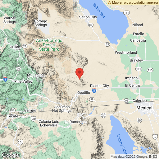 3.96 earthquake 12km NNW of Ocotillo, CA at Thu Dec  1 07:28:29 PT. earthquake.usgs.gov/earthquakes/ev…