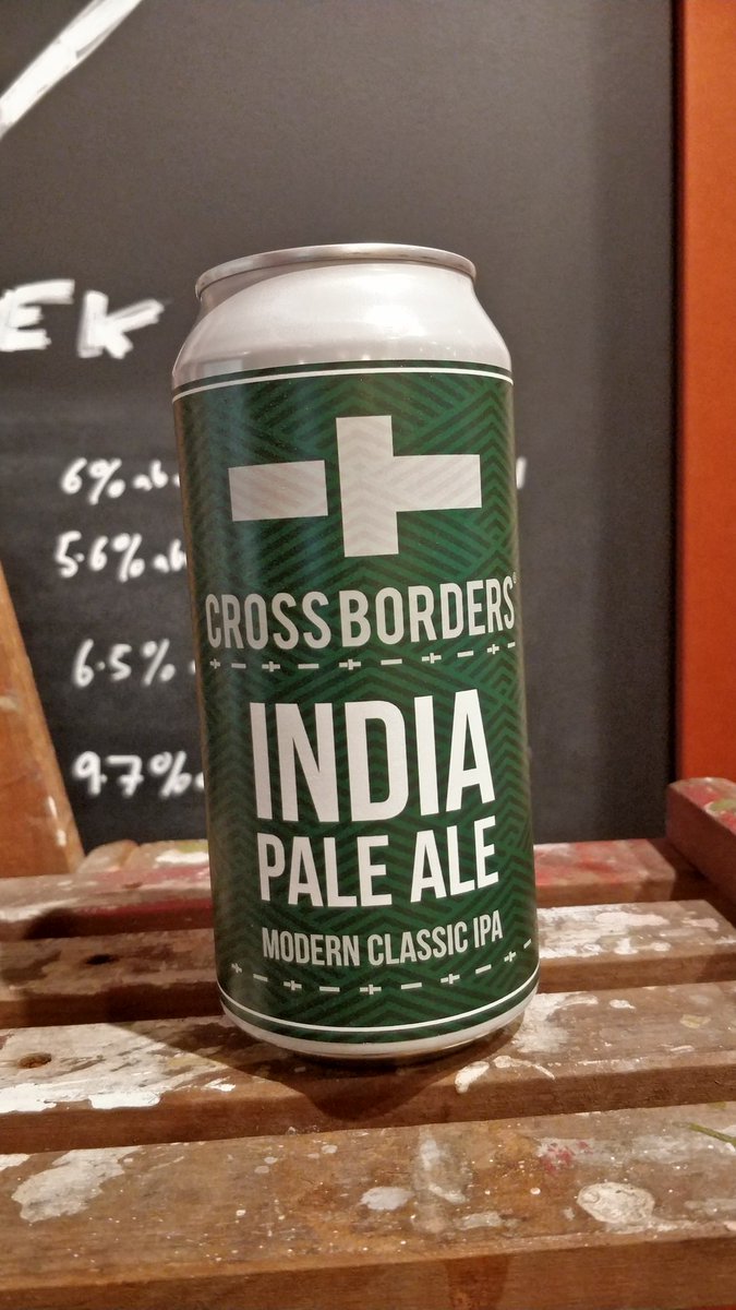 Back in stock @CrossBorderBrew IPA (now in bigger tins) 6% abv. £4.20/44cl