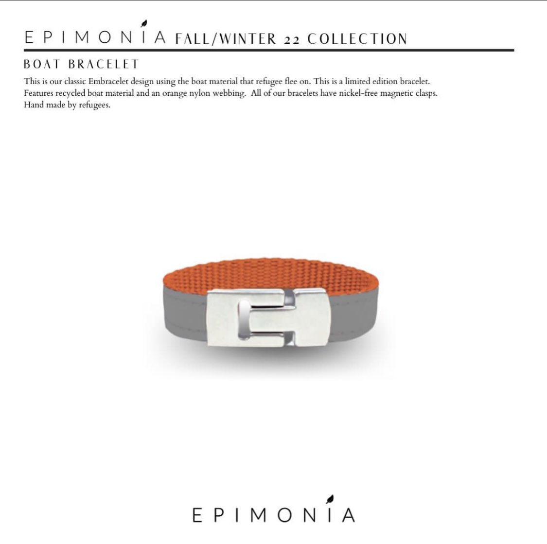 Epimoniamn's tweet photo. Check out our new bracelet featuring recycled boat material! Our hottest product right now! https://t.co/HbJY51wSLg