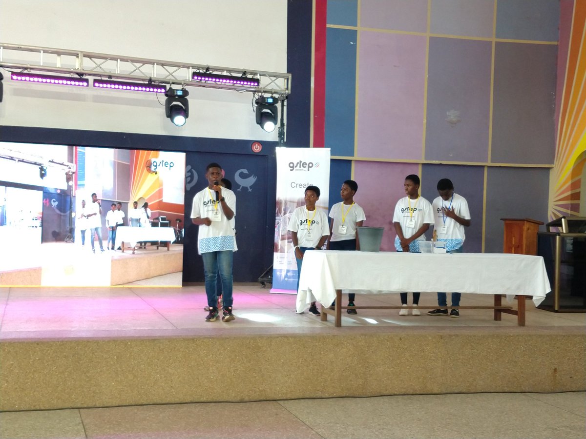 GSTEP_GH's tweet photo. A STEP TO CHANGE came to win. They developed a tidal wave sensor, equipped with a sea defense mechanism, capable of alerting the indigenes around the coastal belt and preventing tidal waves. 
Such a brilliant innovation.

#GSTEPChallenge #judgingevent #finalistteams #innovation https://t.co/TrhDQaVGtE