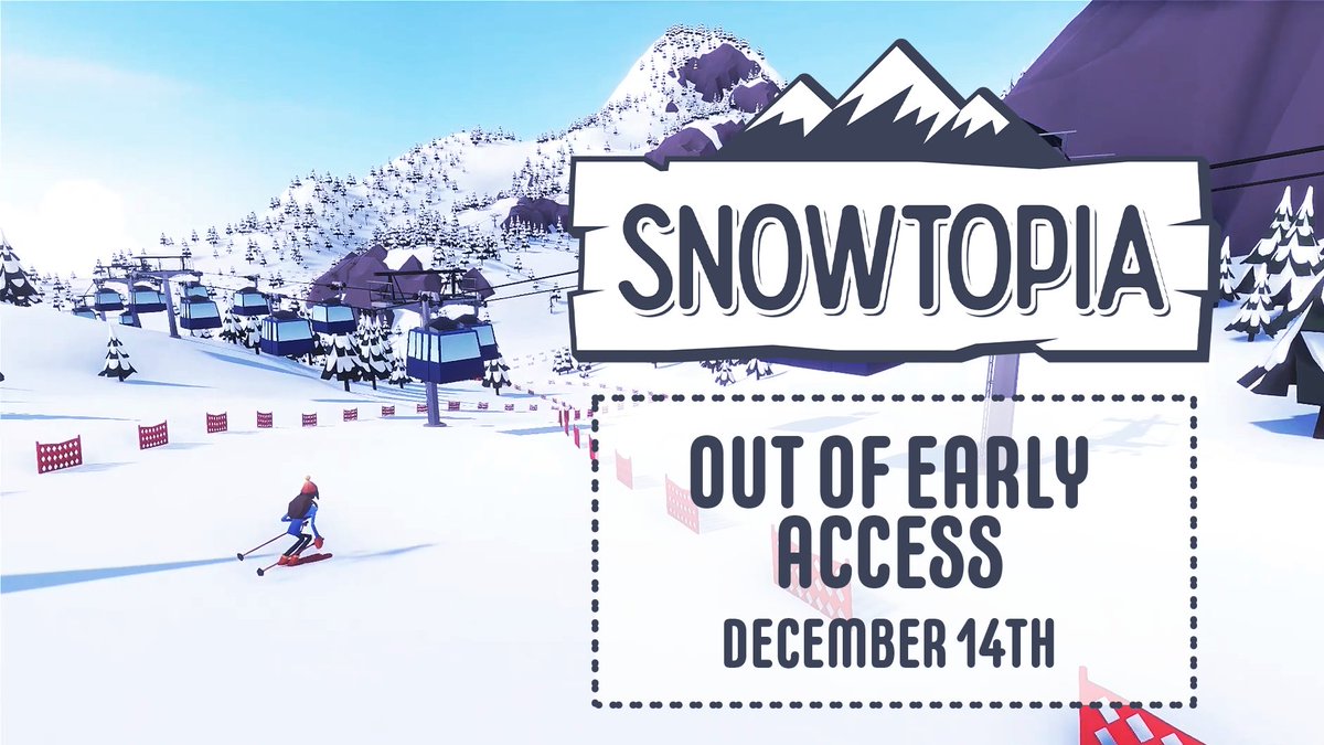 📅 Snowtopia is coming out of Early Access on December 14th!

It's not been an easy journey, but we still made it! We hope you will enjoy your time in Snowtopia! ❄

More info here: store.steampowered.com/news/app/11242…?