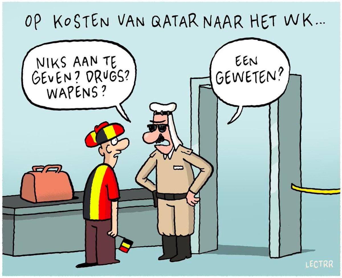 CancelQatar2022's tweet photo. @sjoerdmossou Eindelijk weer eens column die we volledig kunnen onderschrijven. Alleen jammer dat je daarvoor eerst een pervers #WK nodig hebt en helemaal naar #Qatar moet afreizen. Maar hopelijk verschaft dit nog meer inzichten en legt dit gedrocht nog meer ellende bloot en lam. #BoycotQatar https://t.co/Sgd28WKc2w