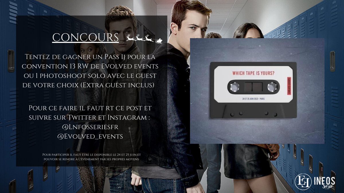 lnfosSeriesFR's tweet photo. #CONCOURS N°1 De notre calendrier de l'avent !🎁

Pour participer : RT ce Tweet et follow @evolved_events &amp; @lnfosSeriesFR

Tirage au sort : le 8 décembre 

Bonne chance à tous ! https://t.co/xiVITAo72U