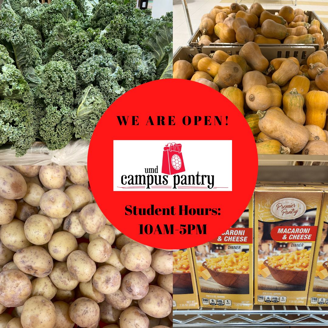Good Morning Terps! Happy first day of December! 

Today we have kale, honeynut and butternut squashes, potatoes, and more! We'll also have a demo later today featuring mac and cheese. 

Don't forget your UID and reusable bag when you come between 10 am and 5 pm!