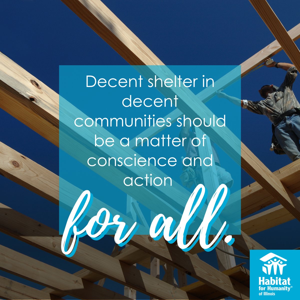 Habitat for Humanity was founded on the conviction that every man, woman and child should have a simple, durable place to live in dignity and safety, and that decent shelter in decent communities should be a matter of conscience and action for all.

#UniversalHumanRightsMonth
