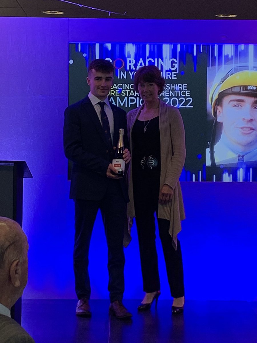 YorkshireRacing's tweet photo. Congratulations to @RyanSexton9 the #GRIY Future Stars Apprentice, sponsored by @WRSaddlery 👏🏼

#GRIYAnnualAwards #GRIYAnnualLunch #YorkshireRacing https://t.co/sOnydzKpB5