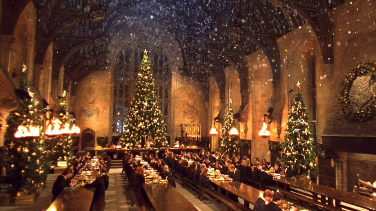 Admítelo, a ti también te gustaría pasar la Navidad en Hogwarts.