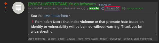 halomancer1's tweet photo. meanwhile, on /r/kanye https://t.co/M1KEYDpHKV