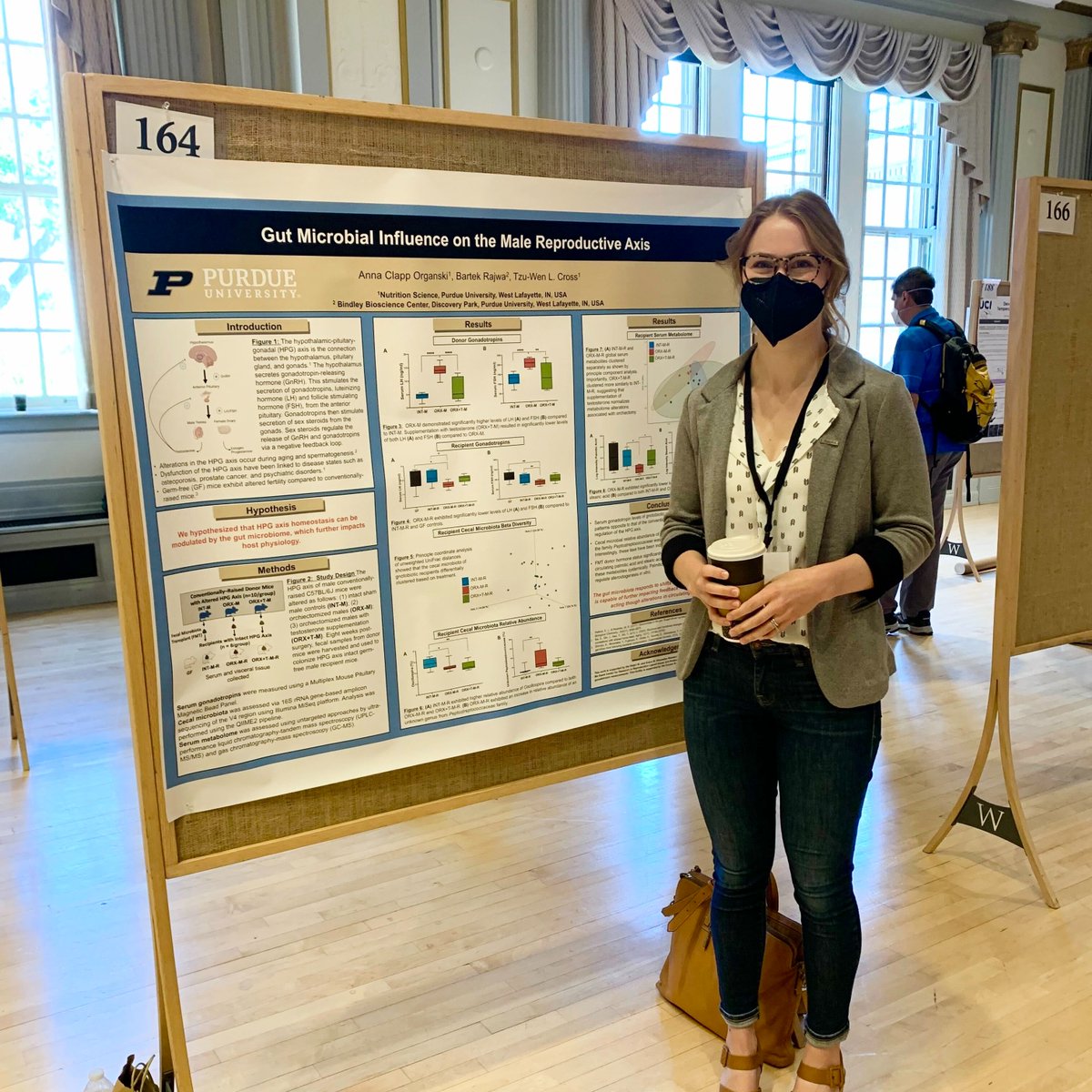 CrossLab_Purdue's tweet photo. Congratulations to PhD student, Anna Organski, for her award winning research, “Gut Microbial Influence on the Male Reproductive Axis”. 

Anna earned the Excellence in Research Award during the 2022 OIGP reception celebrating interdisciplinary graduate student research.

#Purdue https://t.co/WV9GMFvxOz