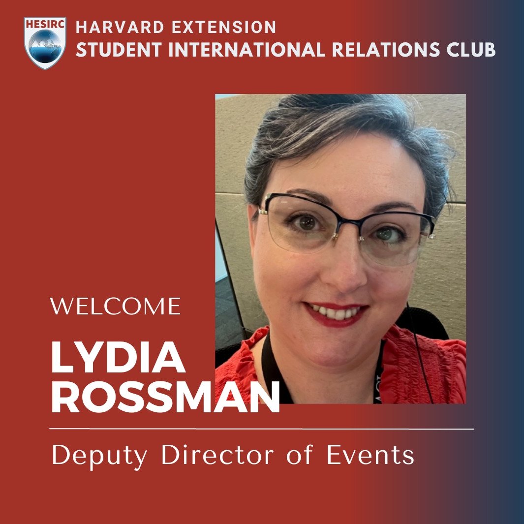 HarvardESIRSC's tweet photo. We are delighted to welcome Lydia Rossman as Deputy Director of Events! Lydia is an admitted ALM candidate in the field of International Relations. An Air Force veteran, Lydia is currently working for a defense contracting agency in the greater Washington DC area. https://t.co/yDDws7jf7E