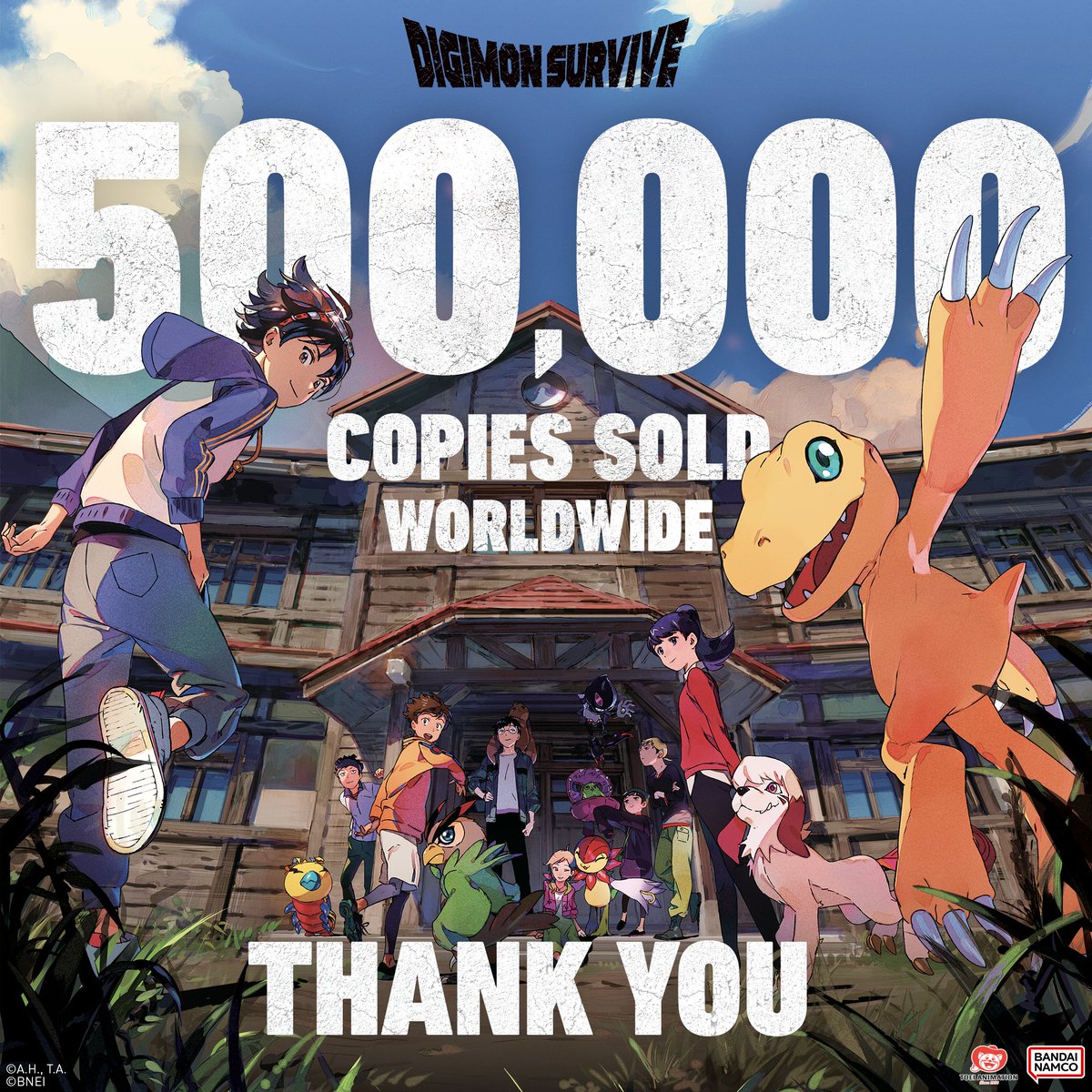 digimon_games's tweet photo. Wow! Digimon Survive has sold over 500,000 Units Worldwide!
Thank you so much to everyone who has supported Digimon games.

If you haven't played it yet, Digimon Survive is 30% off on Nintendo eShop through 12/4: https://t.co/KZEouFU9wX 

Your Digimon partner is waiting for you! https://t.co/hDNJyZgJJX