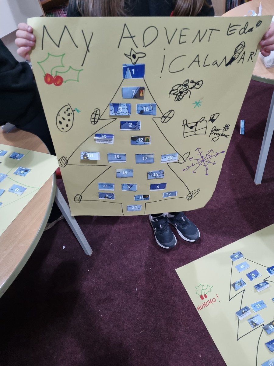 Today in Mindfulness Club, we made our own 'Act of kindness advent calanders'