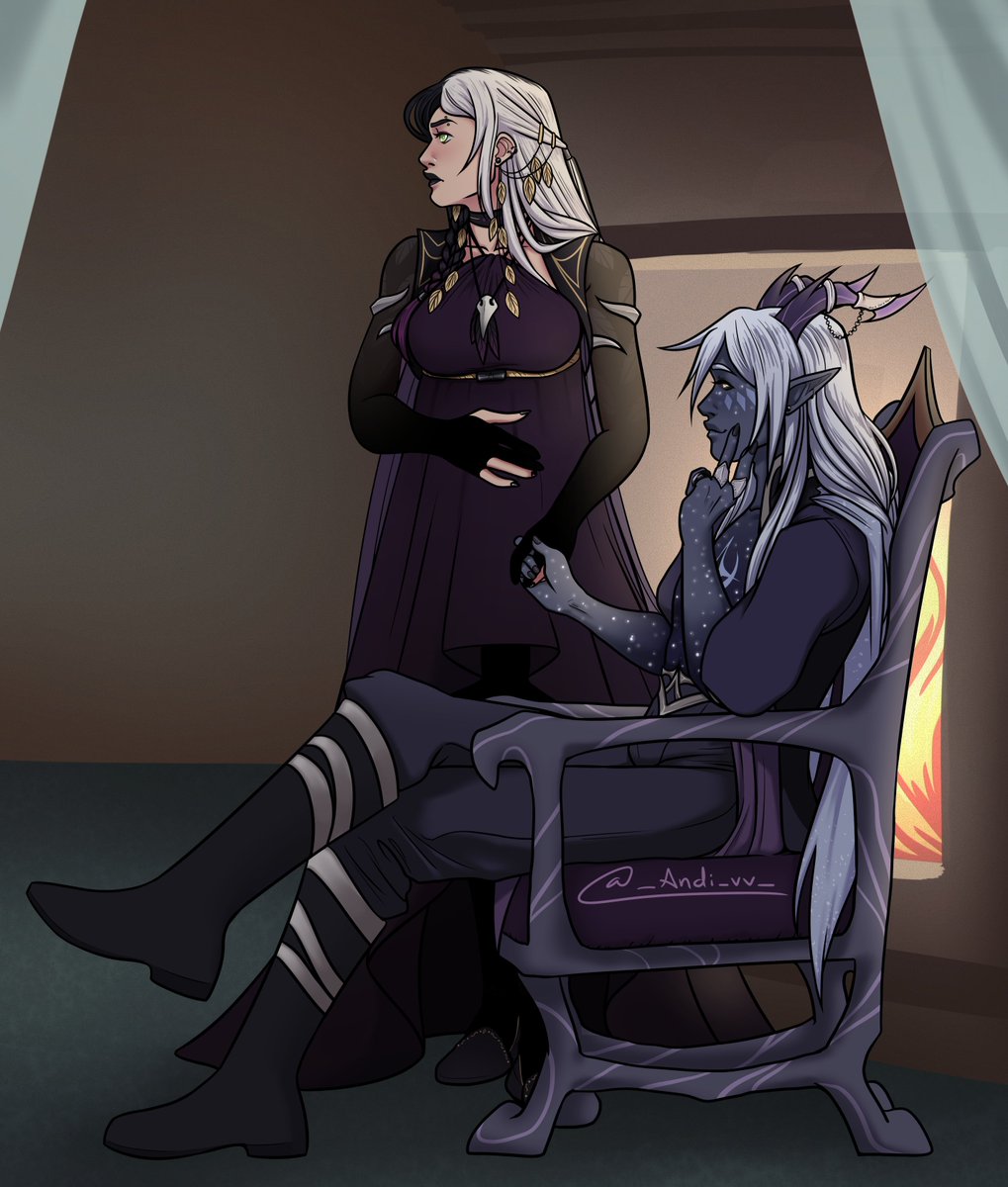 _Andi_vv_'s tweet image. The Witch Queen and the Midnight Star

#Claudia #Aaravos #Claaravos #thedragonprince #tdp