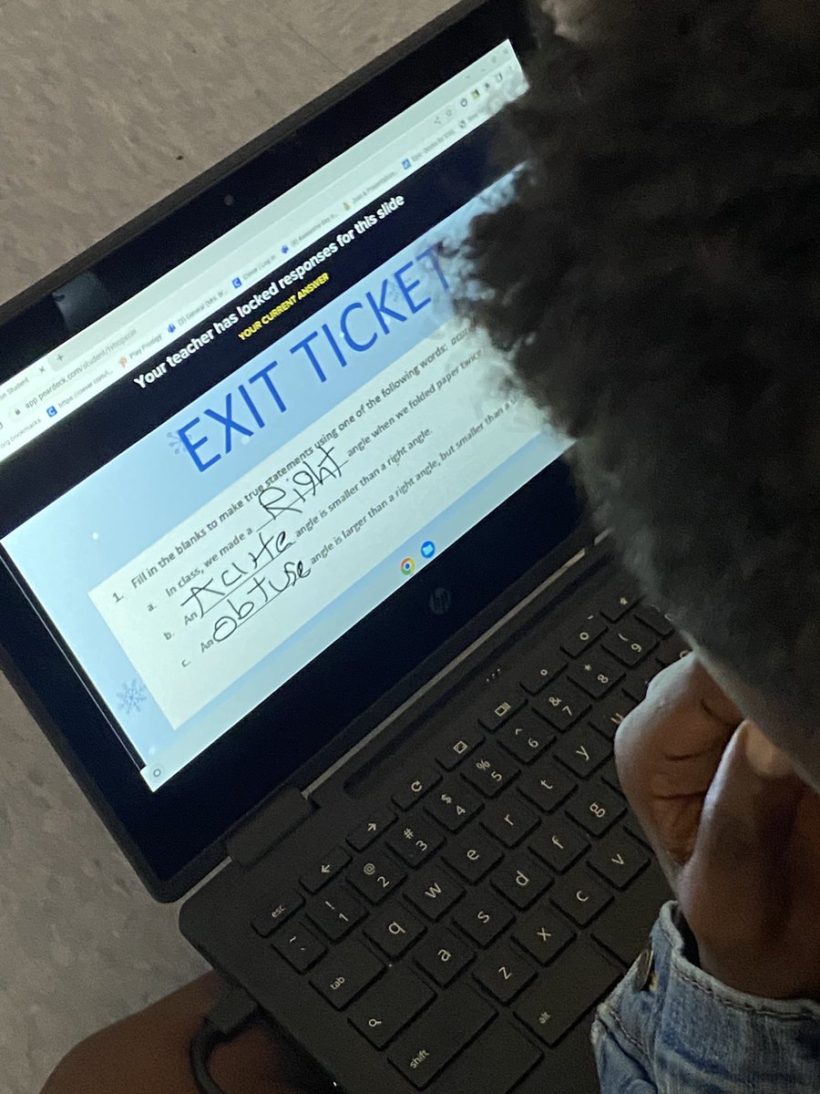 lkpigott's tweet photo. Break News!!! @MsLewisRoom is taking @eureka Math to the next level! Today’s lesson was dropped into @PearDeck and Voila!  #100percentengagement @BlackshearEHISD @stredit @StephaneeDorsey @AMLandryMEd @HISD_ElemMath @HISD_Curric @TeamHISD @HISD_ElemMath @nperez10 @TammieDaily9 https://t.co/hlk4JSdIMT