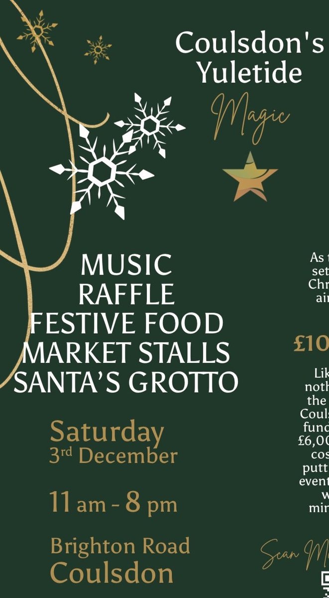 WendyAnnAger's tweet image. Coulsdon’s Christmas event, Yuletide Magic is this Sat 3rd Dec