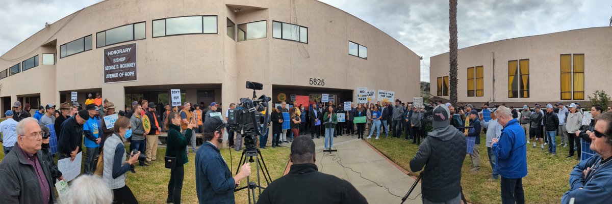 @BakerHomeEnergy is here at today's @CALSSA_org rally in San Diego calling for a strong NEM that keeps solar equitable and affordable for all! #SaveSolar #rooftopsolarca #teambakerhomeenergy