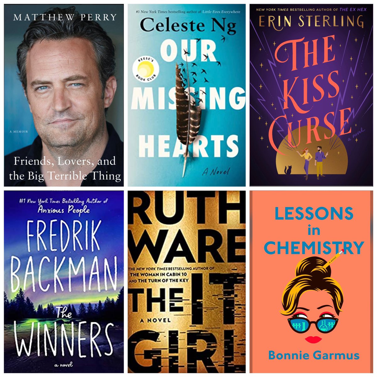 LaDonne's tweet photo. Loving Life and Living Yeast-Free: November 2022 Reading! https://t.co/rR8TaJws2X
#Novembereads #novemberreading #friendsloversandthebigterriblething #ourmissinghearts #thekisscurse #thewinners #theitgirl #lessonsinchemistry @MatthewPerry @BonnieGarmus https://t.co/oTJFXpdQIb