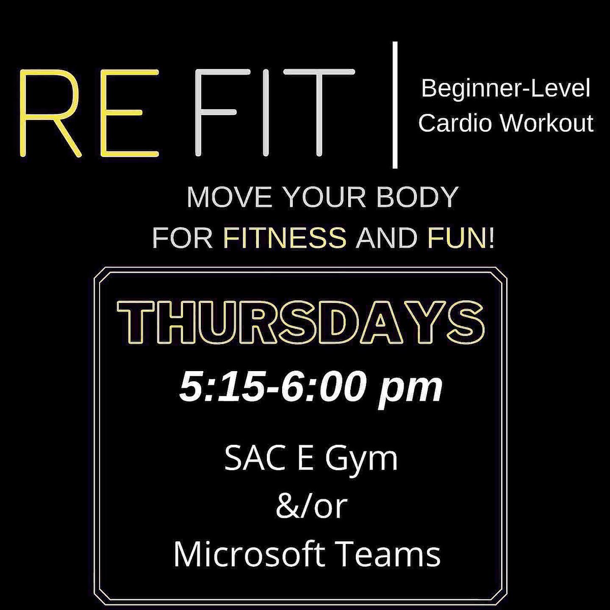 HealthyCards's tweet photo. Don’t forget about REFIT at 5:15 PM today! See you there!! 🏃🏿‍♀️🏃🏃🏻‍♂️
•
•
•
Link: https://t.co/qIPTQjmWYu https://t.co/60qDbtTmNN