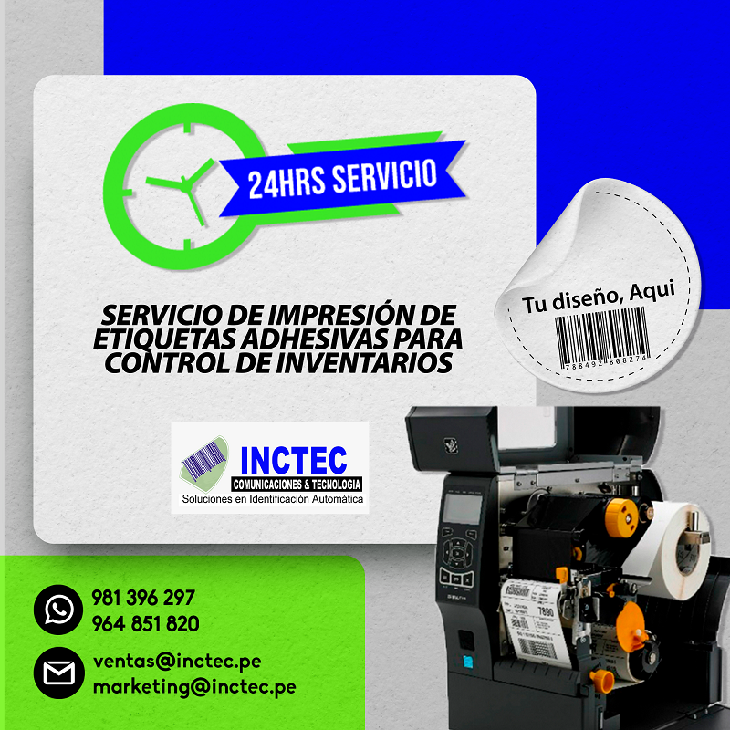 inctec_sac's tweet photo. En Inctec S.A.C brindamos el Servicio de Impresión de Etiquetas con impresión para códigos de barra (EAN8, EAN13, EAN14, CODE 128, QR) entre otras variedades de códigos, etiquetas para inventarios (ACTIVOS, 
📌Cotizaciones al📲Whatsapp: 964851820
📌 Pedido https://t.co/MIIw0yfNFg https://t.co/GaHn1tPWck