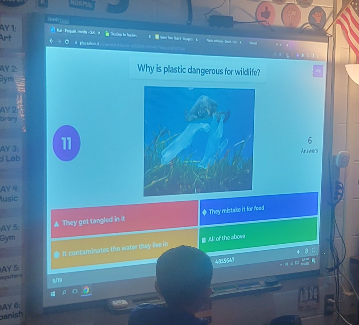 CES_AP_Kirsch's tweet photo. It's sad learning about pollution and its effects but @hello_misso &amp; @JennyPasquale make it SO MUCH FUN!!!  Thanks for another great Green Club!  ♻️🌎🏭 #GoGreen #SaveTheEarth
@Kahoot @SJ_Schools @MetuchenEC @MSD_Caputo @drcostanza_CES @RickCohenMSD @NatalieFranzi https://t.co/LcITm1T6kq