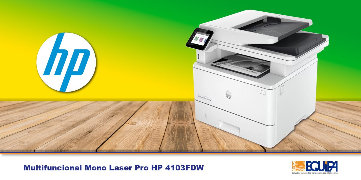 equipainfo's tweet photo. A Multifuncional Mono Laserjet Pro @HP 4103FDW oferece um uso sem complicações, para você se concentrar mais no seu negócio. É uma multifuncional inteligente de alta velocidade, ideal para até 10 usuários.

@equipainfo @HPBrasil #multifuncional 

https://t.co/18mC0vLrJk https://t.co/5IIvBmIdWd