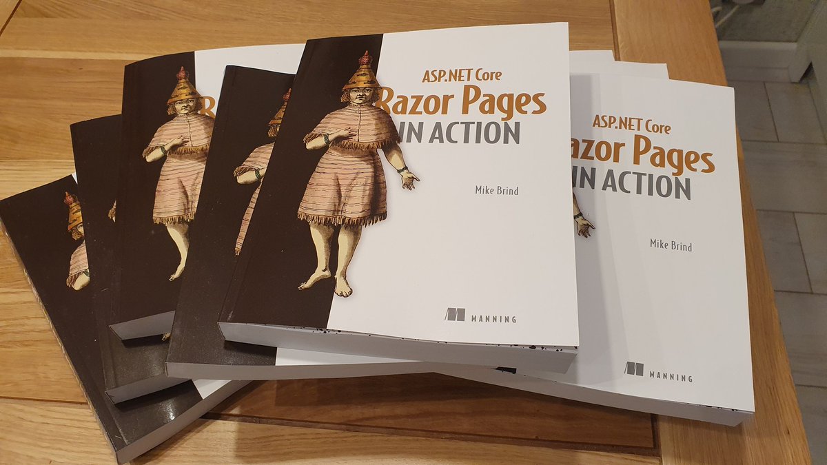 Mikesdotnetting's tweet image. This is what 18 months of work finally looks like 😍 #razorpages #dotnet #aspnetcore @ManningBooks