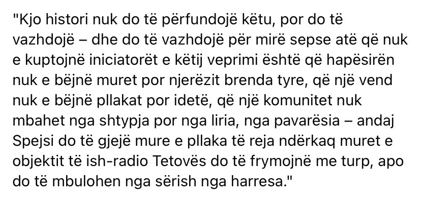 SpaceTetova's tweet image. @SeferSelimi per @SpaceTetova ❤️

#SpaceTetova #Komunitet #HapësiraJote