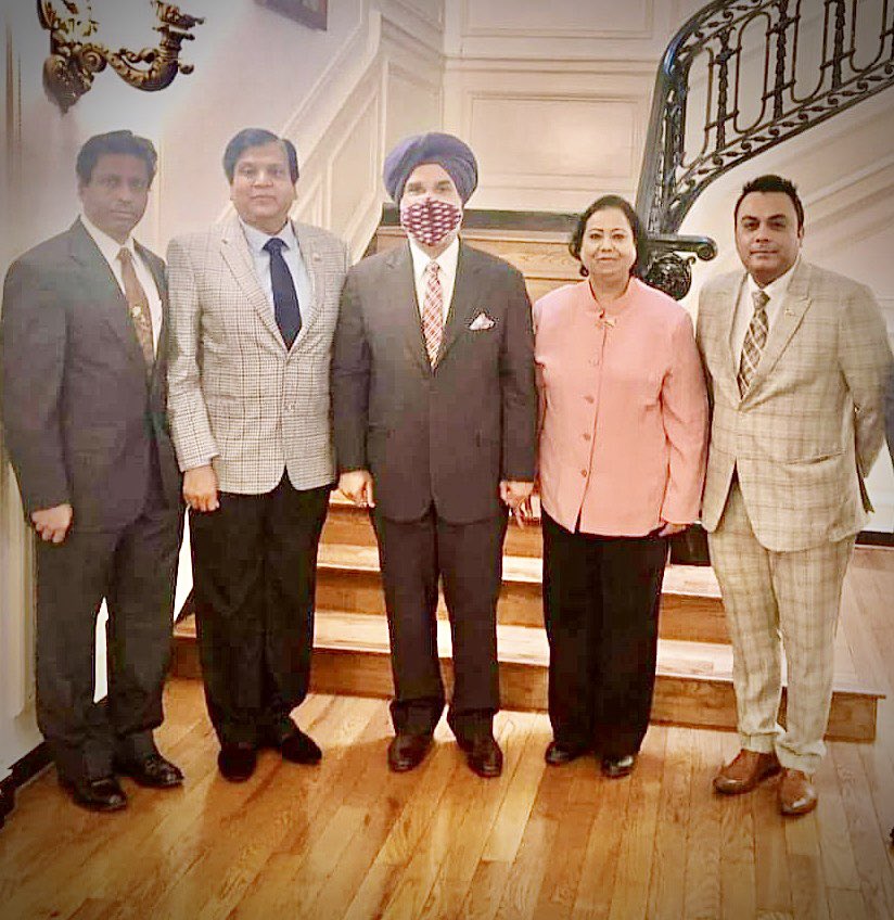 hollywoodcurry's tweet photo. Indian diaspora Leaders of North America salute and welcome the continuance of His Excellency .@SandhuTaranjitS, #India’s Ambassador to here in .@IndianEmbassyUS, Washington D. C. to Strengthen #IndiaUS Relations . Congratulations Sir 💐 https://t.co/GTposvNgMs