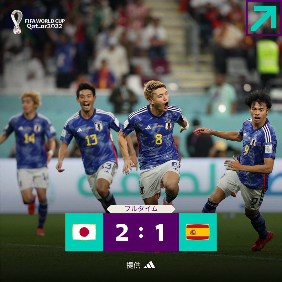 速報 サッカーw杯 スペインを2 1で下し日本1位通過 アゴラ 言論プラットフォーム