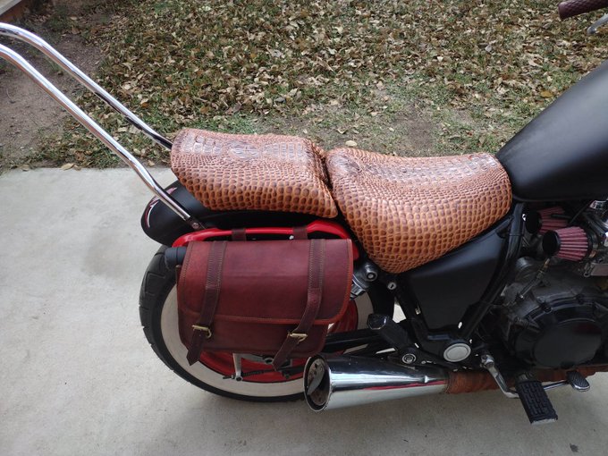 Seats are done. Rusty's upholstery shop is now open to the public. LOL https://t.co/fBk7B49kRh