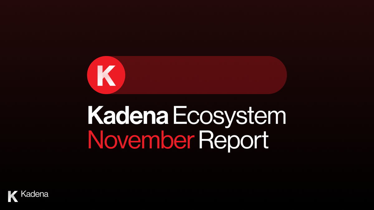 We’re nearing the end of the year, so let’s dive into the #Kadena ecosystem report for November and recap what’s been happening last month!