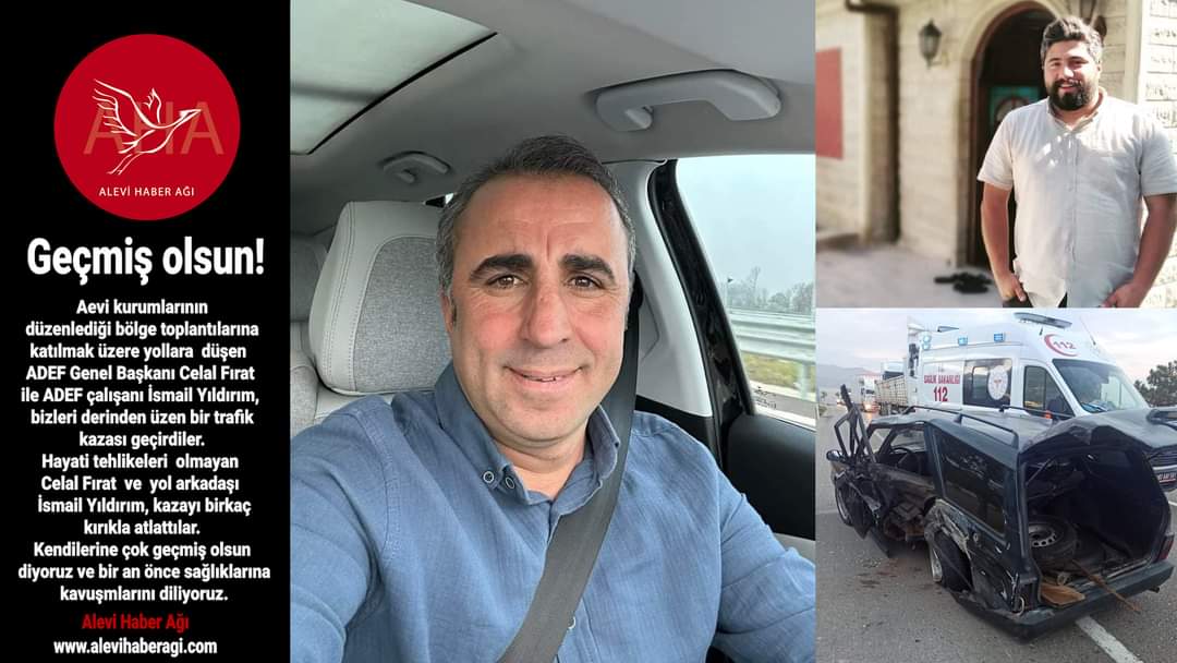 ahayolj8's tweet photo. Geçmiş olsun Canlar!
Aevi kurumlarının düzenlediği bölge toplantılarına katılmak üzere yollara düşen Alevi Dernekleri Federasyonu ( ADEF) Genel Başkanı Celal Fırat ve ADEF çalışanı İsmail Yıldırım, bizleri derinden üzen bir trafik kazası geçirdiler. https://t.co/D1uZUmomnf