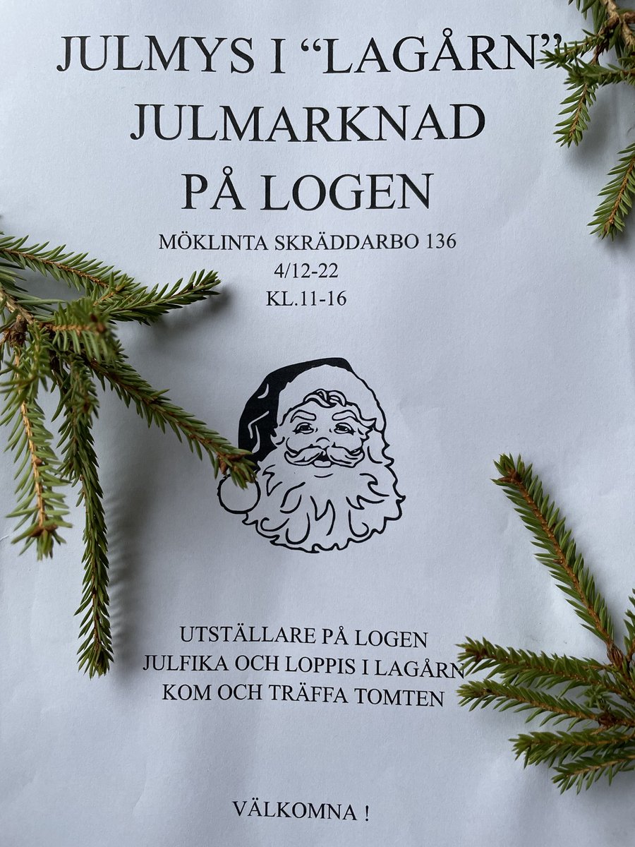 Min syster arrangerar julmarknad i Möklinta på söndag. 25 knallar, garanterat gemytlig julstämning! 🎅🏻🎄☃️