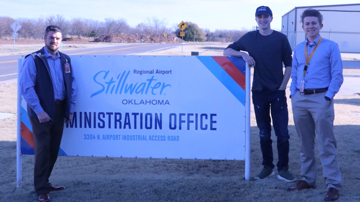 FlyStillwaterOK's tweet photo. Please join us in welcoming our newest #FlySWO team member, Jace Patten! Jace will be joining us as an airport operations specialist. Congratulations, Jace, and welcome to the team! #StillwaterRegionalAirport #SWO https://t.co/97KllOJCgZ
