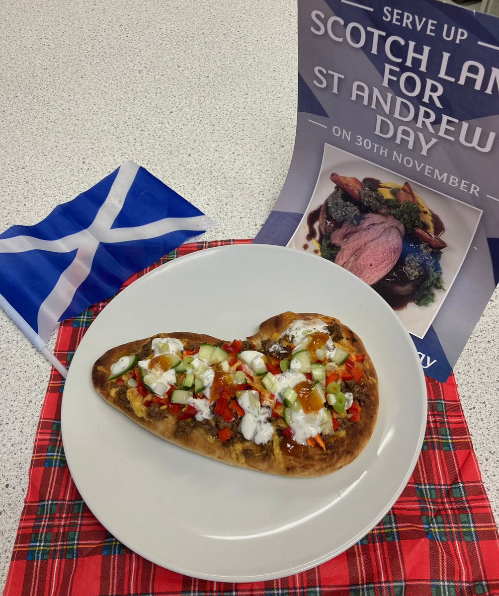 calderglenhft's tweet photo. We’ve been using lots of Scotch lamb in the department this week. Higher HFT pupils made this delicious Scotch lamb naan pizza in class today #LambForStAndrewsDay 
#localfood
#sustainablefood #hft #tasty #scotchlamb @MakeItScotchSc https://t.co/1P0b1Hx169