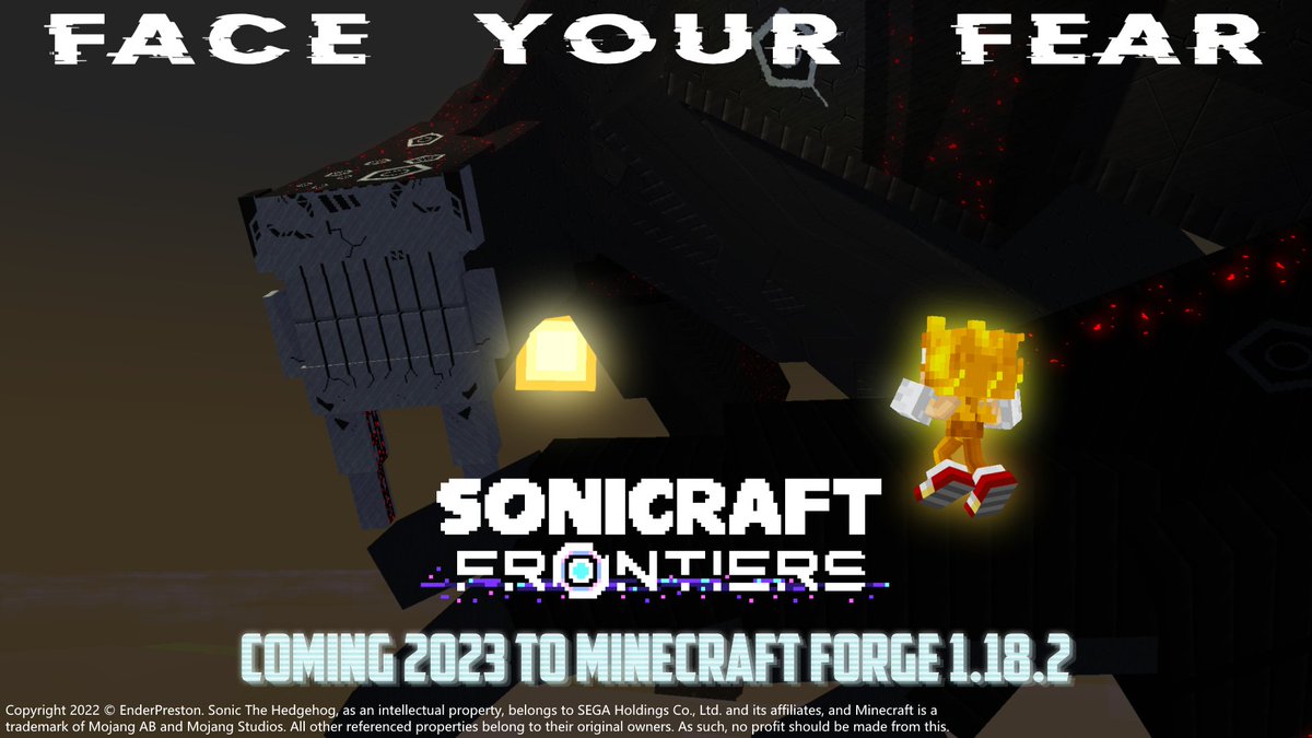EnderPreston's tweet photo. Get ready to explore new frontiers in SoniCraft's most action-packed addon yet, coming out next year for 1.18.2! #SoniCraft https://t.co/3tOo4Y3AnA