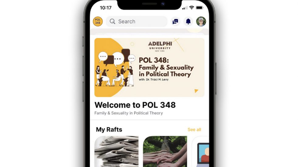 AdelphiU's tweet photo. Faculty Research: In her Fall 2021 semester, @TraciMLevy, PhD, kept her students interested and engaged by thinking outside the box when she created an online version of a role-playing game she was writing so she could include it in a fully remote course. https://t.co/hVEgNUjJ41 https://t.co/nQhjArrpSa
