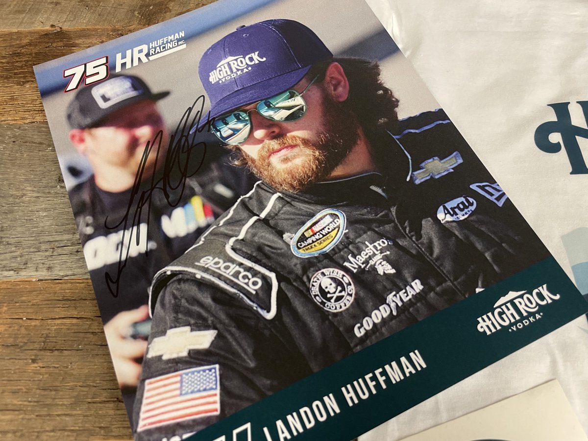 High Rock Vodka (@highrockvodka) on Twitter photo 📣 10K Giveaway 📣
To thank y'all for an amazing first year, we're giving 2 High Rock bundles when we hit 10K Twitter followers
1 for our 10,000th follower & 1 who RTs this post
Includes:
1️⃣ <a href="/DaleJr/">Dale Earnhardt Jr.</a> signed hero card
1️⃣ <a href="/LandonHuffman/">Landon Huffman</a> signed hero card & hat
#HighRockMoments 📣 10K Giveaway 📣
To thank y'all for an amazing first year, we're giving 2 High Rock bundles when we hit 10K Twitter followers
1 for our 10,000th follower & 1 who RTs this post
Includes:
1️⃣ <a href="/DaleJr/">Dale Earnhardt Jr.</a> signed hero card
1️⃣ <a href="/LandonHuffman/">Landon Huffman</a> signed hero card & hat
#HighRockMoments
