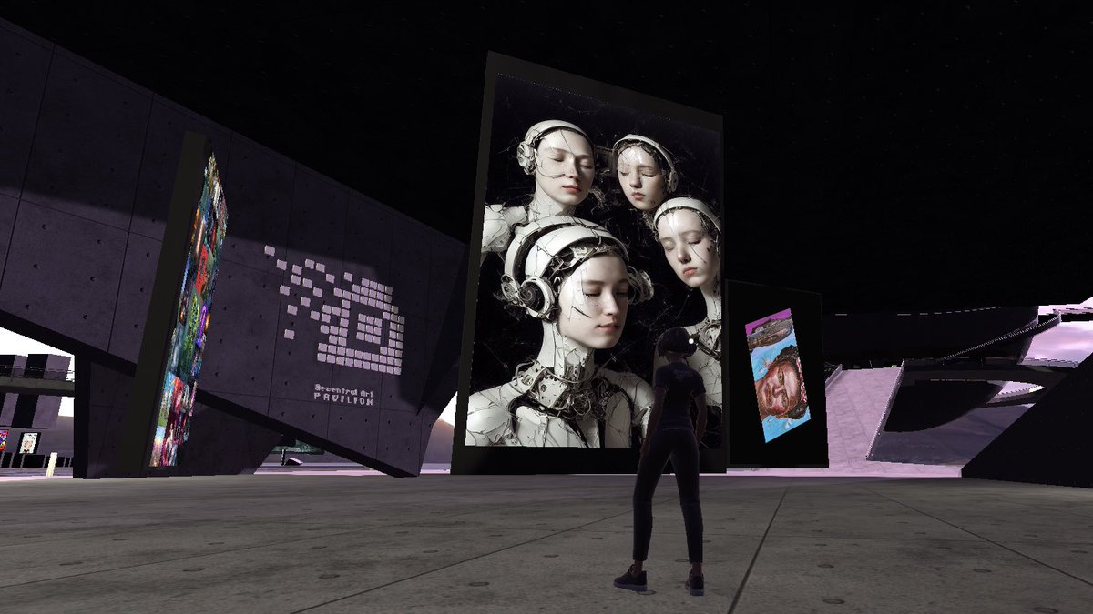 dartpavilion's tweet image. Decentral Art Pavilion launches World’s biggest NFT Art Biennale exhibition in the Metaverse with over 200+ artworks on display.
@robertalice_21 @FlorenciaBruck @trevorjonesart @beeple @aeforiadesign @skygolpe  @fbertolaeth @ryankoopmans @raphaellacoste