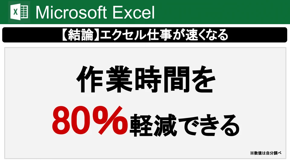 Excelの作業時間80％軽減！空白セルに一括入力する方法！