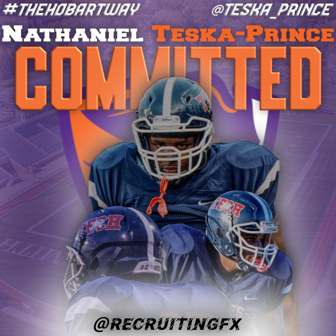 teska_prince's tweet photo. Time to get to work 💜🧡 #COMMITTED 

@HobartFootball @Coach_DeWall @Liam_FMurphy_ @CoachGreenBart @RecruitingFx @Cedric_stevens5 @dante_coker @NP_Recruiting @CoachTolbert315 https://t.co/KSCiUYYhqb