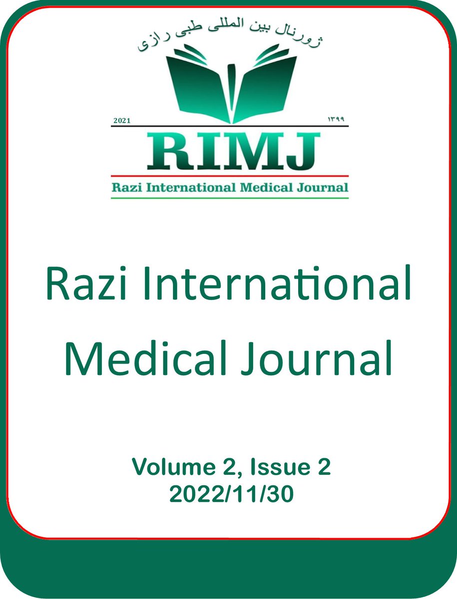 The  4th issue of Razi International Medical Journal is now online.
doi.org/10.56101/rimj.…